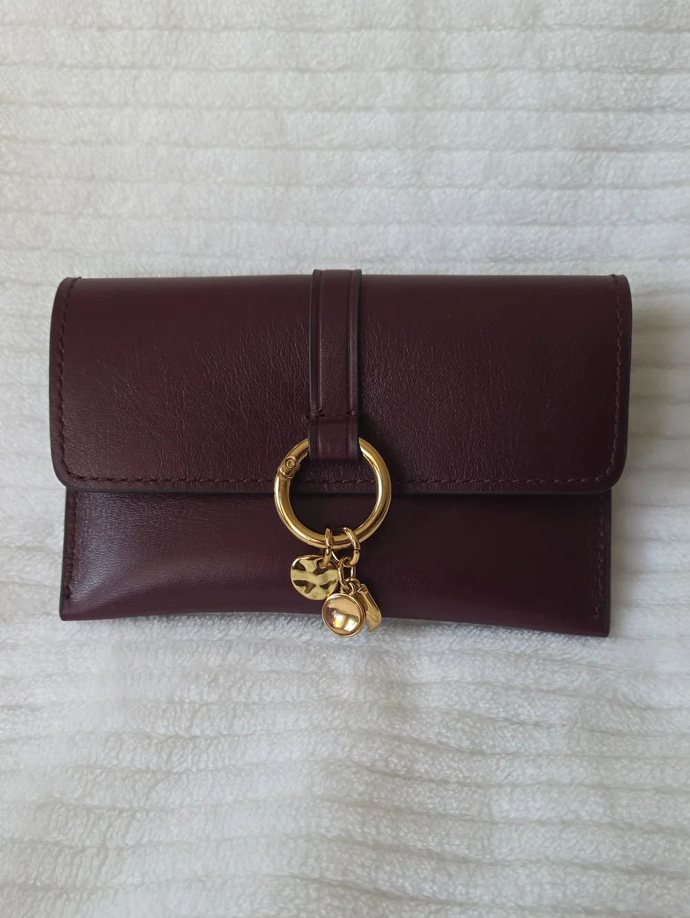 Madewell The Ring Charm Wallet In Sangria
